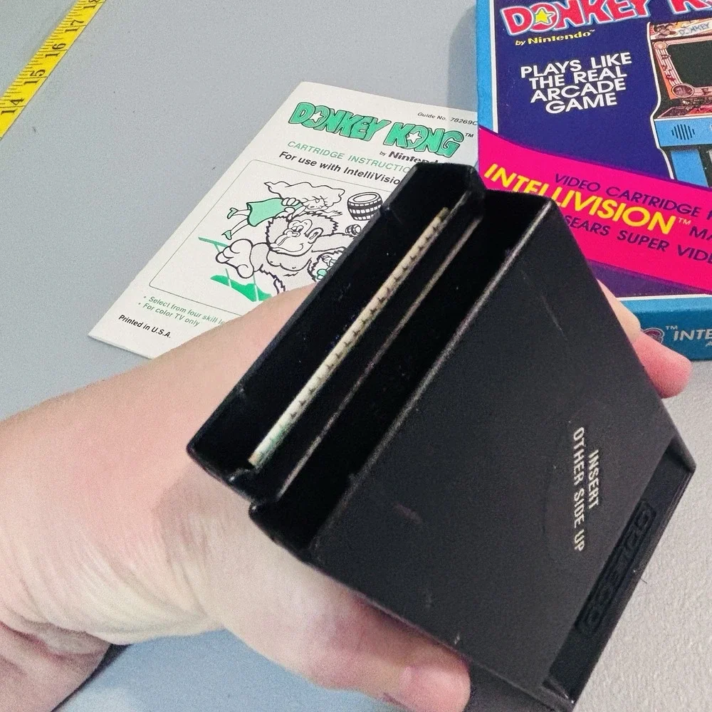 Intellivision Video Game Coleco Donkey Kong, Box, Manual Vintage Retro 80's